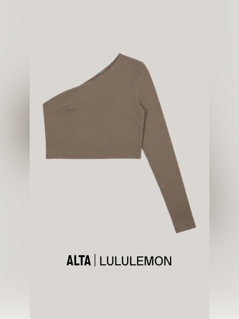 lululemon athletica One-Shoulder Long Sleeve Crop Top
